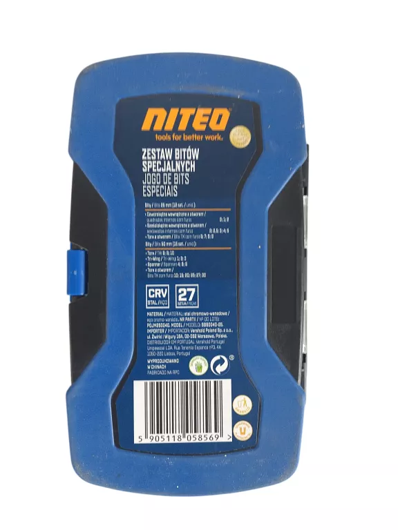 NITEO TOOLS ZESTAW BITÓW SPECJALNYCH 27 ELEMENTÓW