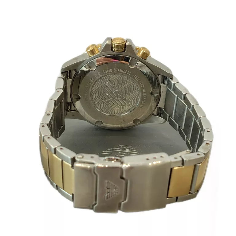 EMPORIO ARMANI ZEGAREK MĘSKI AR11360 SREBRO-ZŁOTY