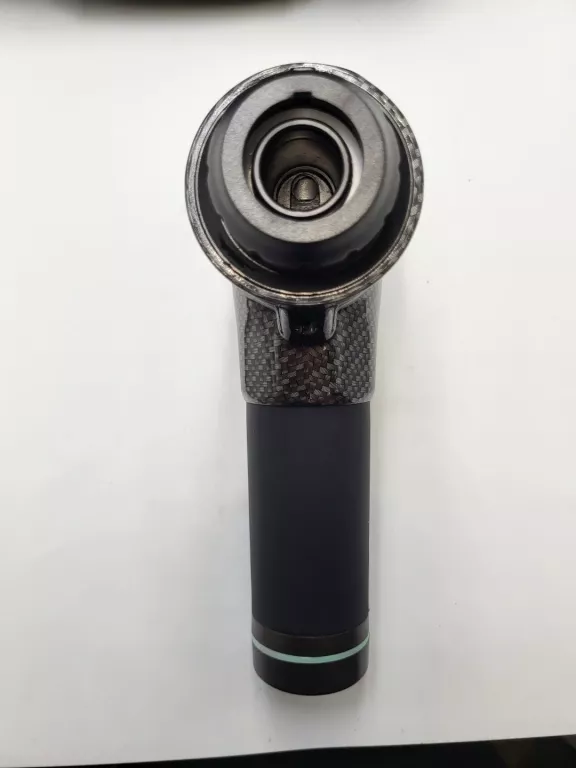MASAŻER PISTOLET LTC Z 10 KOŃCÓWKAMI CZARNY/KARBON