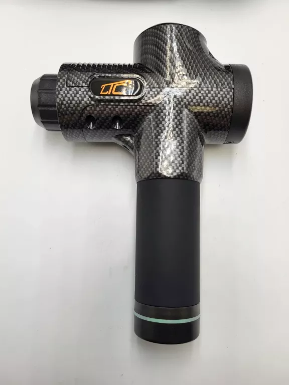 MASAŻER PISTOLET LTC Z 10 KOŃCÓWKAMI CZARNY/KARBON