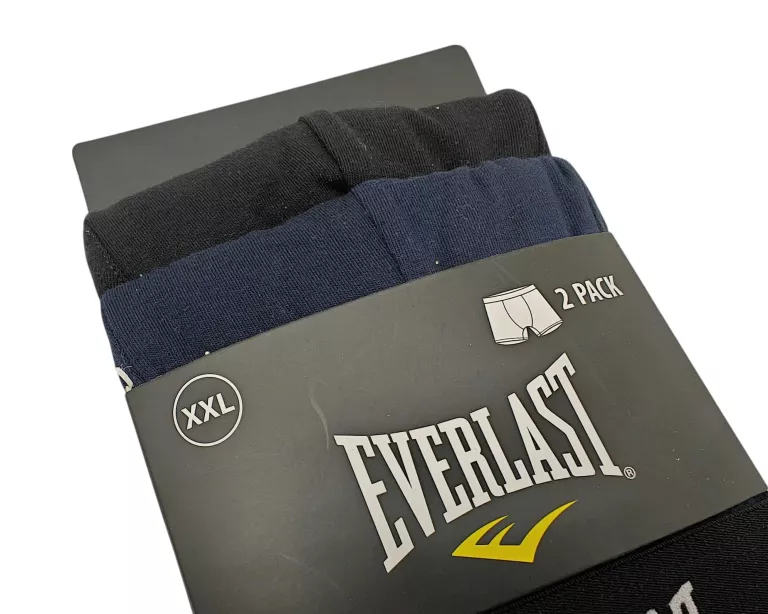 BOKSERKI EVERLAST XXL 2-PAK CZARNE -GRANATOWE