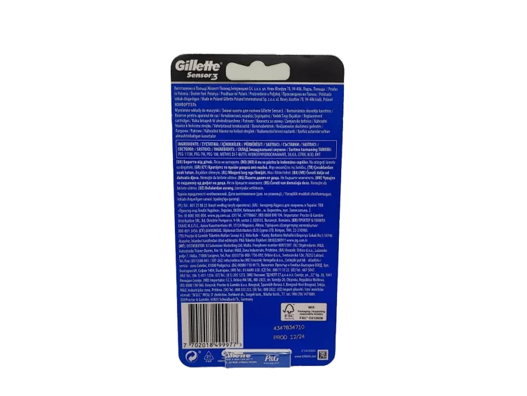 WKŁADY GILLETTE SENSOR 3