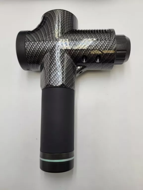 MASAŻER PISTOLET LTC Z 10 KOŃCÓWKAMI CZARNY/KARBON