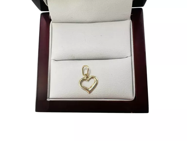 ŚLICZNA ZŁOTA ZAWIESZKA SERCE 585 14 0,28G