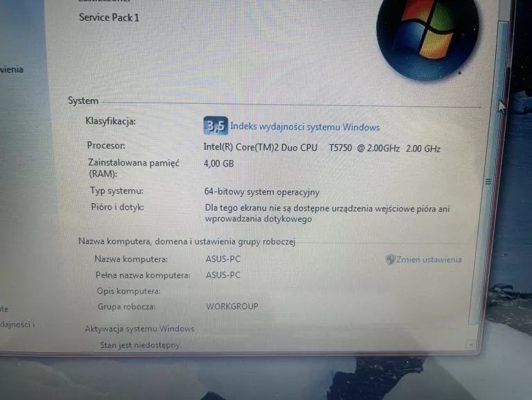 LAPTOP ASUS F3S / ZASILACZ # OPIS!