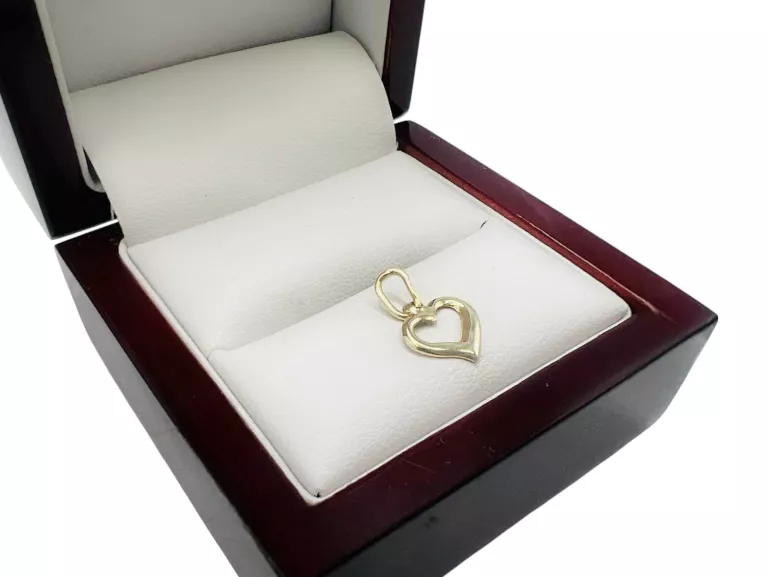 ŚLICZNA ZŁOTA ZAWIESZKA SERCE 585 14 0,28G