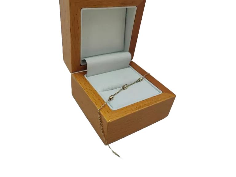 SREBRNA  BRANSOLETKA ZE ZDOBIENIAMI [1,24G 925 18CM]