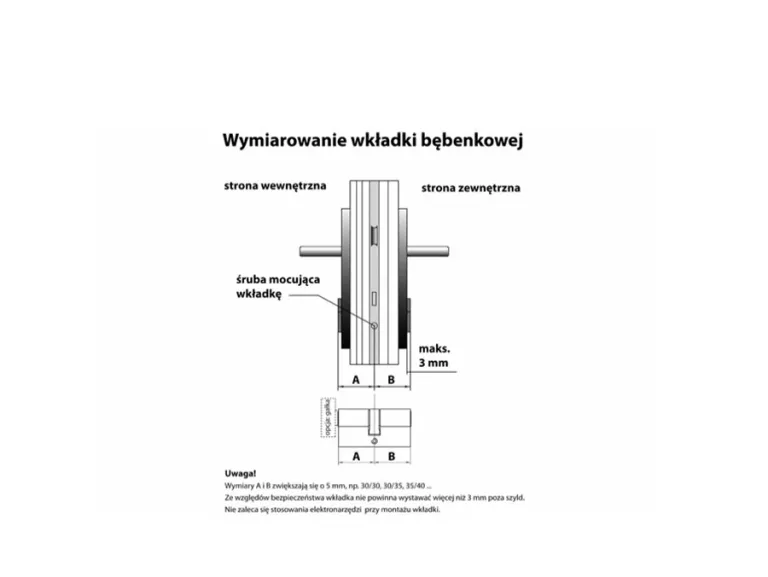KOMPLET WKŁADEK ABUS D10+KD10NP 45G/35 NIKIEL