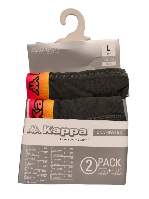 BOKSERKI MĘSKIE KAPPA 2-PAC L/POWYSTAWOWE