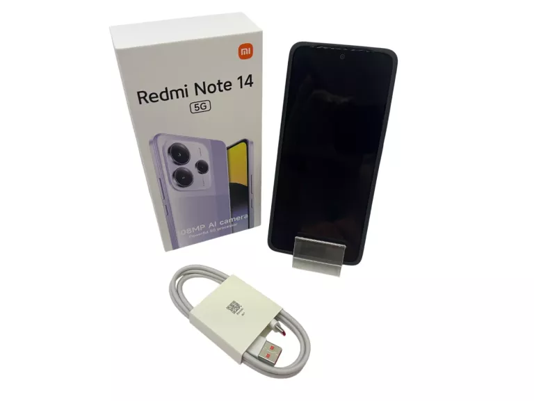 TELEFON XIAOMI REDMI NOTE 14 5G 8/256GB KOMPLET JAK NOWY