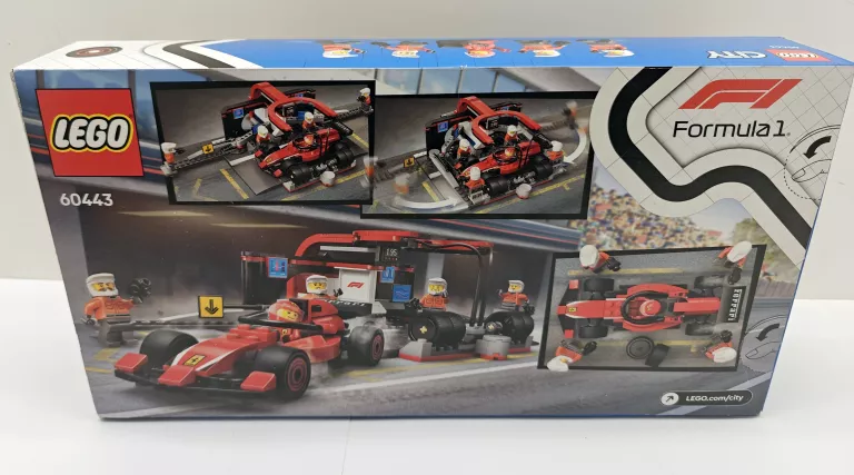 LEGO CITY 60443 PIT STOP CITY 60443 F1 I PERSONEL FERRARI