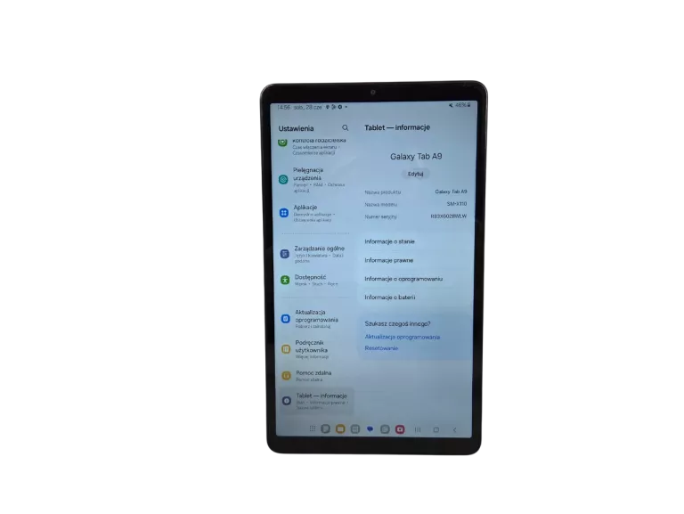 TABLET SAMSUNG GALAXY TAB A9 8,7" 8 GB / 128 GB SREBRNY