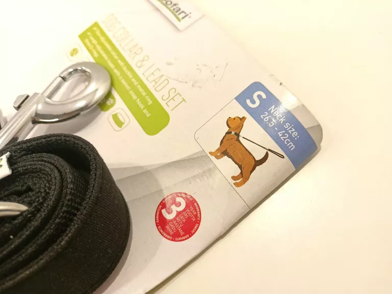 ZOOFARI KOMPLET OBROŻA I SMYCZ DLA PSA, 1 SZTUKA ROZM S