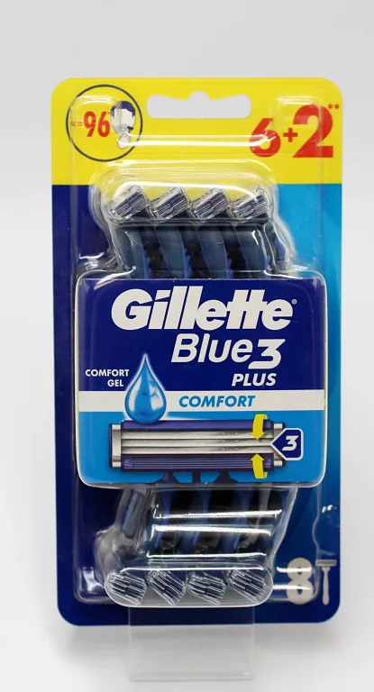 MASZYNKI DO GOLENIA GILLETTE BLUE 3 COMFORT 8 SZT