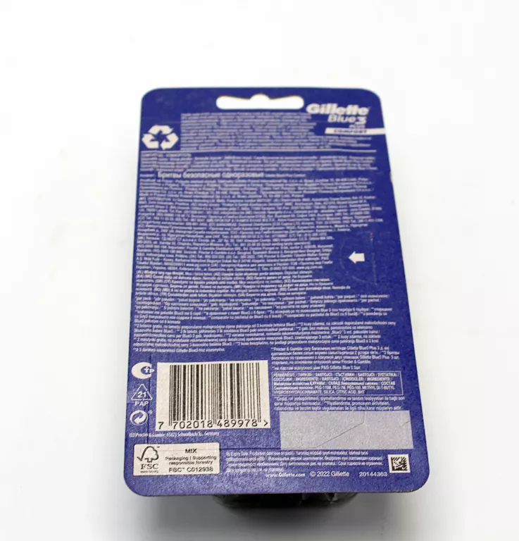 MASZYNKI DO GOLENIA GILLETTE BLUE 3 COMFORT 8 SZT