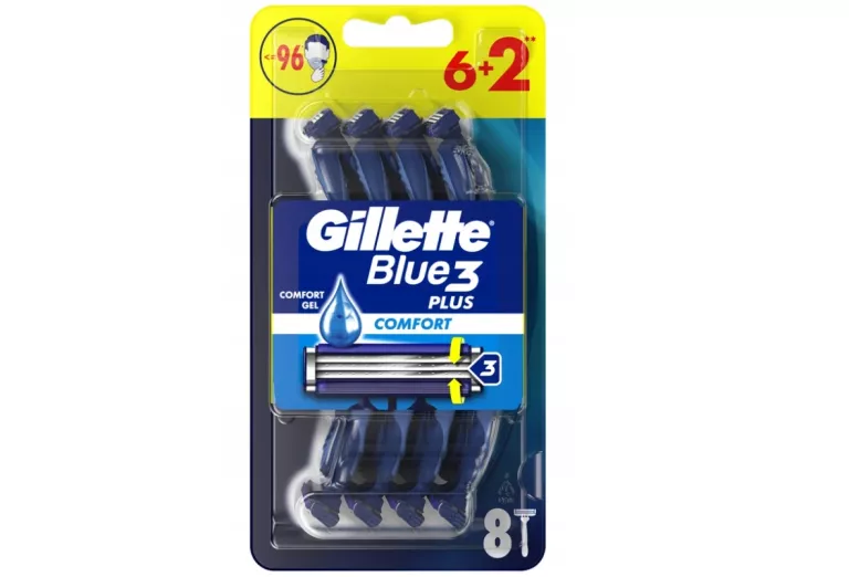 MASZYNKI DO GOLENIA GILLETTE BLUE 3 COMFORT 8 SZT