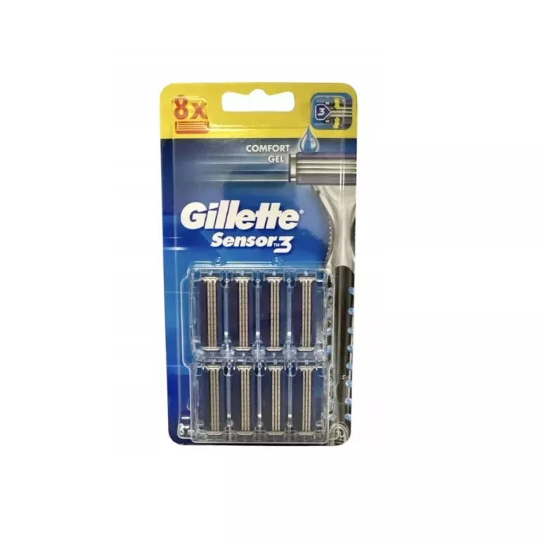 GILLETTE SENSOR 3 OSTRZA WYMIENNE DO MASZYNKI 8 SZT