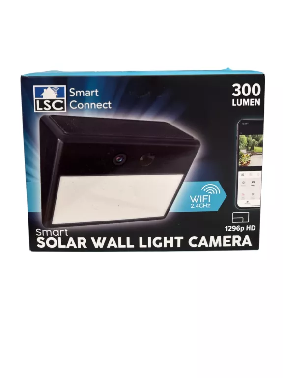KAMERA NAŚCIENNA LSC Z LAMPĄ SOLARNĄ 300 LM 1296P HD 8712879163565