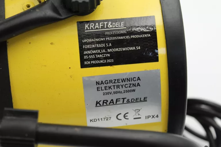NAGRZEWNICA KRAFT&DELE KD11727 2500W 2,5KW