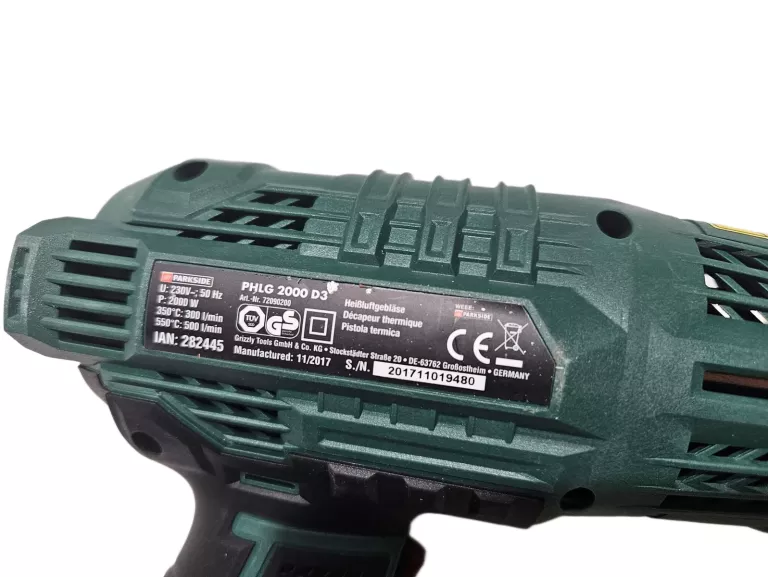 ELEKTRYCZNA OPALARKA PARKSIDE PHLG 2000 D3 2000 W