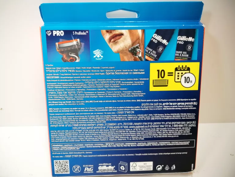 GILLETTE PROGLIDE 10SZ+1SZT