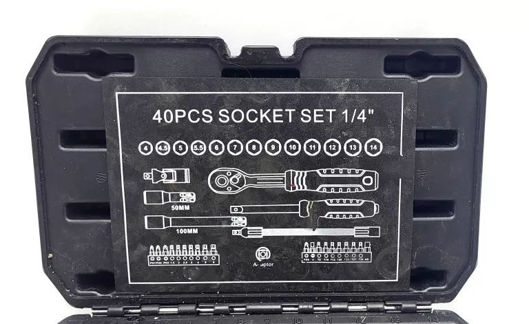 ZESTAW KLUCZY MEEC TOOLS 1/4 40 CZĘŚCI