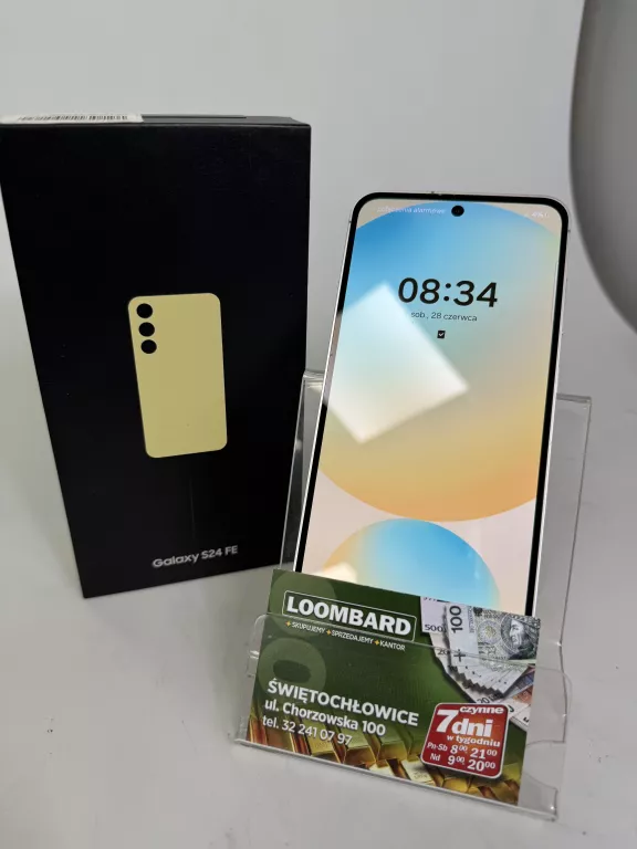 TELEFON SAMSUNG GALAXY S24 FE + PUD + ŁAD IMEI:351273091626430