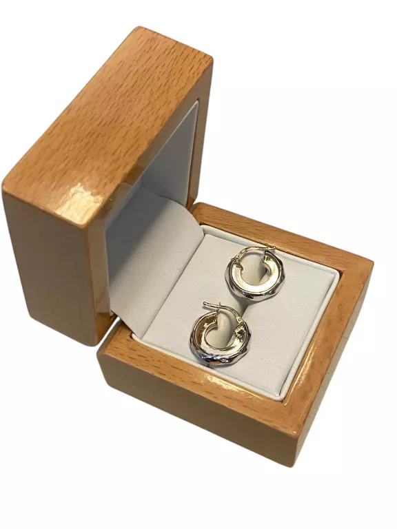 NIESPOTYKANE ZŁOTE 585 KOLCZYKI 2,38G 1.7CM