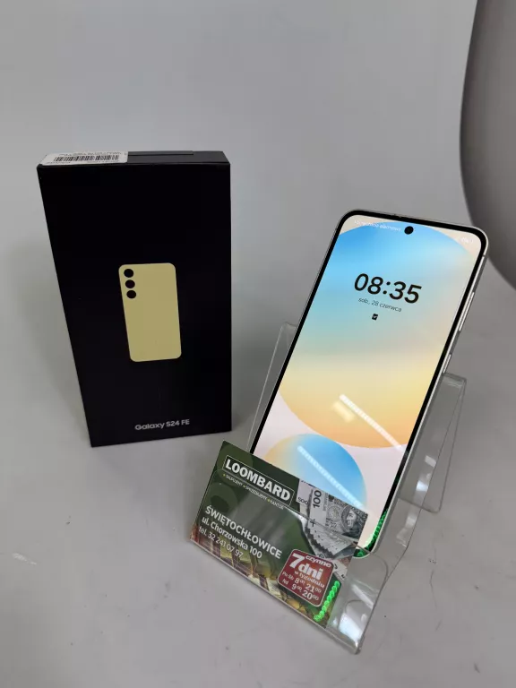 TELEFON SAMSUNG GALAXY S24 FE + PUD + ŁAD IMEI:351273091626430