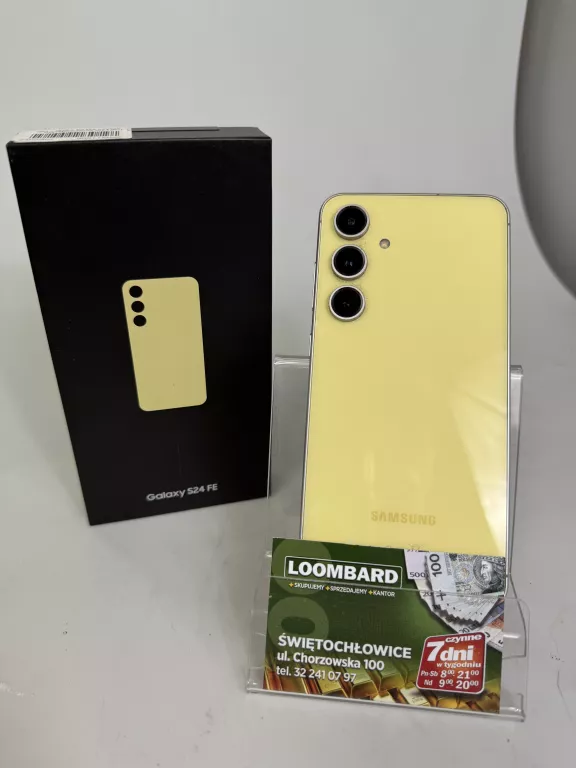 TELEFON SAMSUNG GALAXY S24 FE + PUD + ŁAD IMEI:351273091626430
