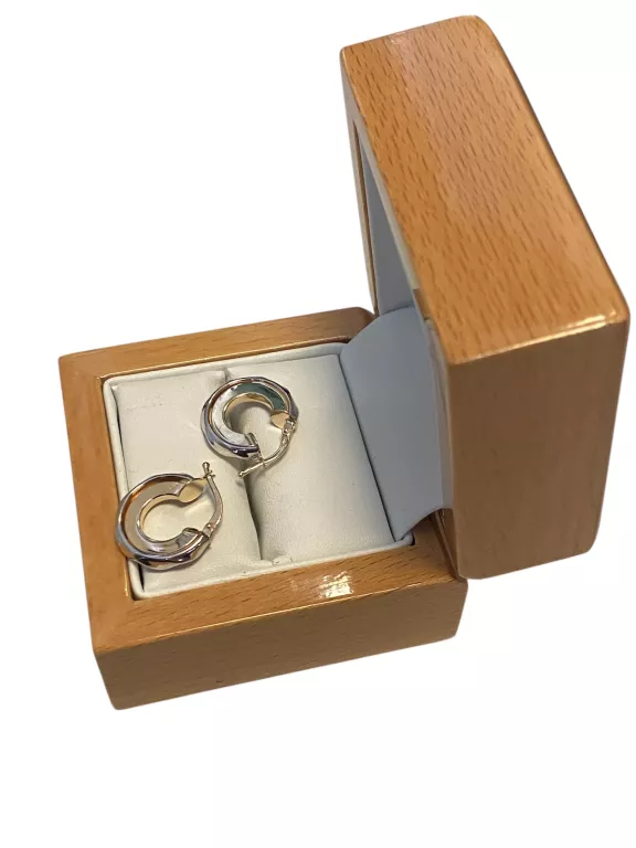 NIESPOTYKANE ZŁOTE 585 KOLCZYKI 2,38G 1.7CM