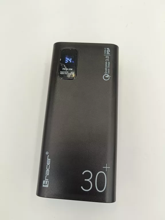 POWERBANK TRACER MODI 30000 MAH QC3.0 + PD + SCP 22.5 CZARNY