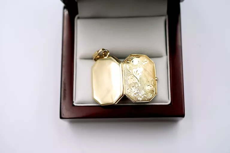 KLASYCZNY ZŁOTY SEKRETNIK 585 5,04G 2,5CM X 1,8CM