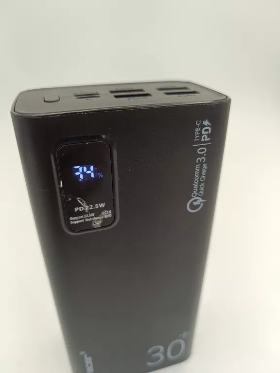 POWERBANK TRACER MODI 30000 MAH QC3.0 + PD + SCP 22.5 CZARNY