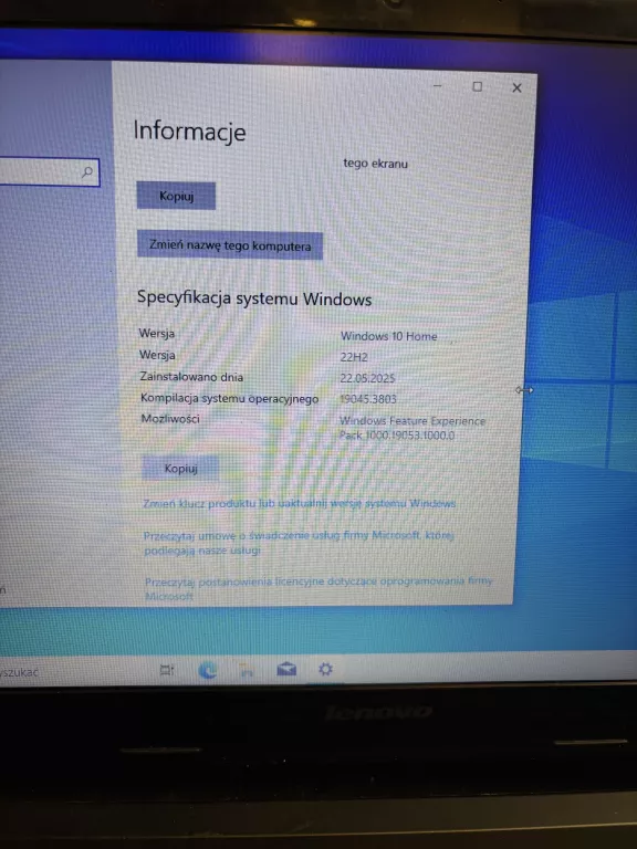 LAPTOP LENOVO G50-30/ZASILACZ