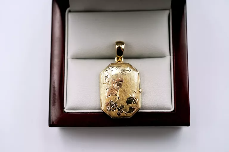 KLASYCZNY ZŁOTY SEKRETNIK 585 5,04G 2,5CM X 1,8CM