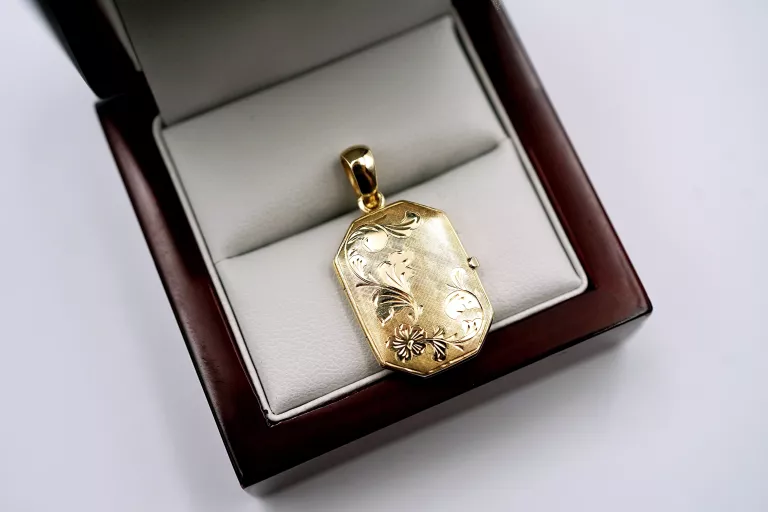 KLASYCZNY ZŁOTY SEKRETNIK 585 5,04G 2,5CM X 1,8CM