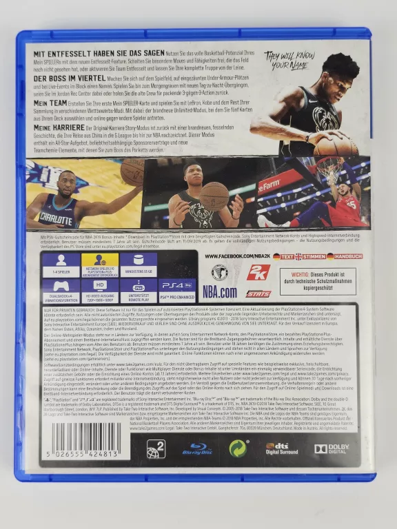 GRA NA PS4 NBA 2K19
