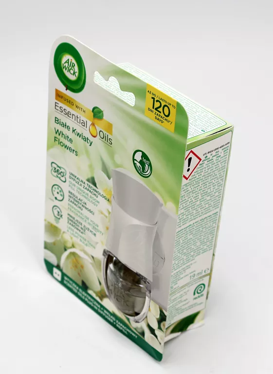 AIR WICK ELEKTRYCZNY ODŚWIEŻACZ POWIETRZA ZAPACH BIAŁE KWIATY KOMPLET 19ML