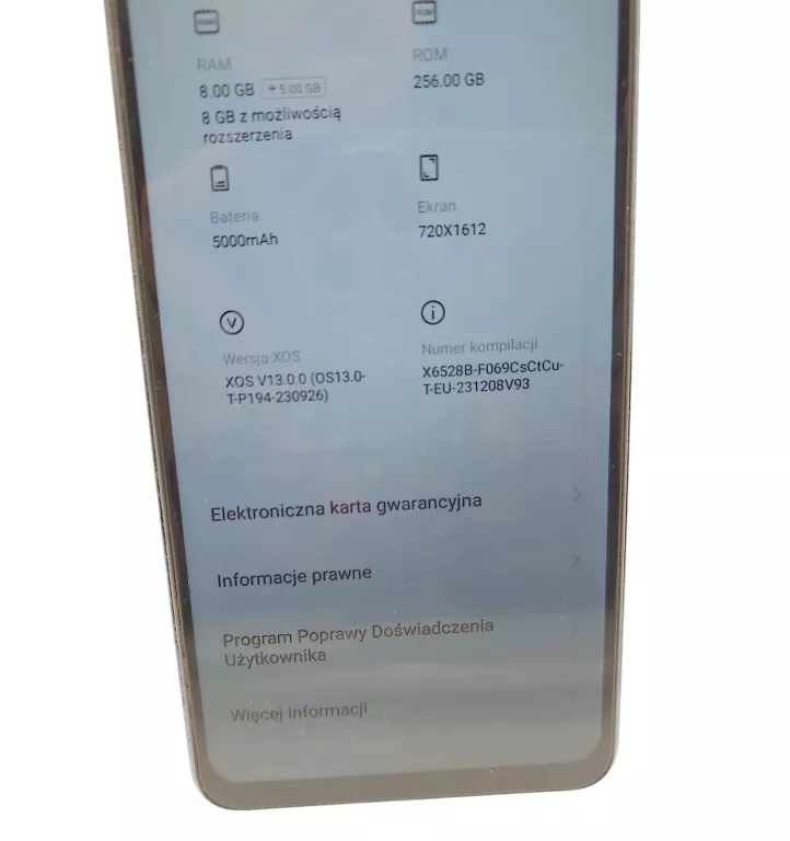 TELEFON INFINIX HOT 40I 256GB