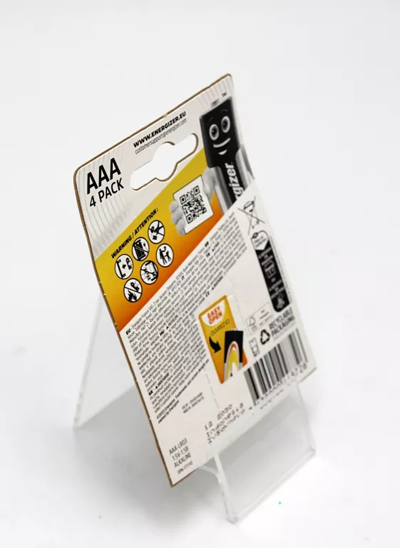 BATERIA ENERGIZER ALKALINE POWER AAA LR03 MAŁY PALUSZEK 1.5V 4SZT.