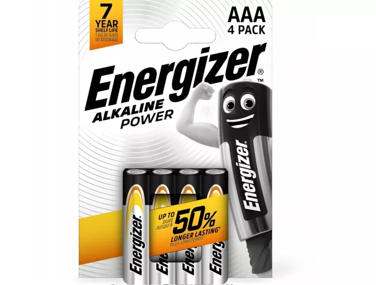 BATERIA ENERGIZER ALKALINE POWER AAA LR03 MAŁY PALUSZEK 1.5V 4SZT.