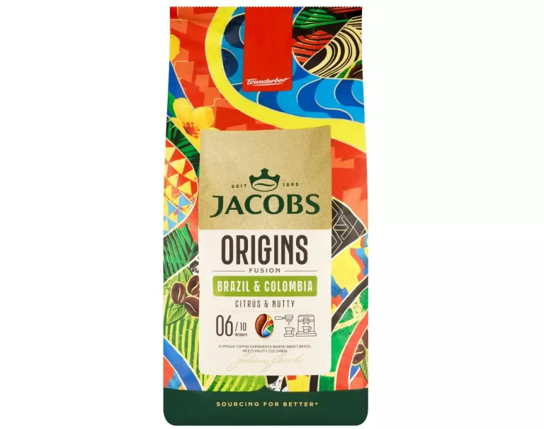 KAWA ZIARNISTA JACOBS ORIGINS FUSION BRAZIL & COLOMBIA 1KG 100% ARABICA
