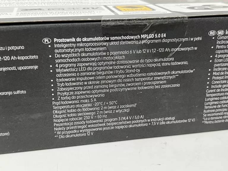 PROSTOWNIK ŁADOWARKA AKUMULATORÓW MYPROJECT MPLGD 5.0 E4