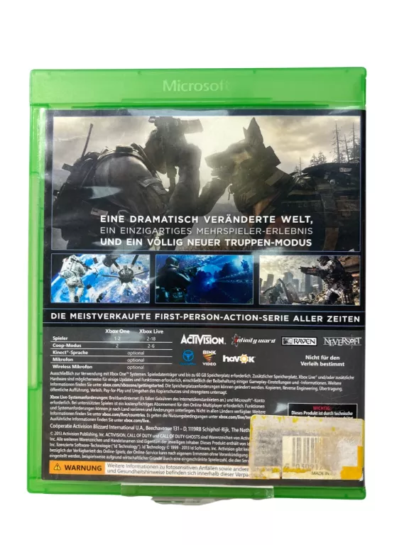CALL OF DUTY GHOSTS XBOX ONE