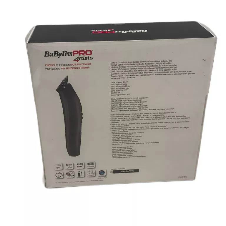 BABYLISS TRYMER BEZPRZEWODOWY FX3 FXX3TBE