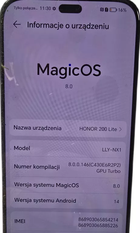 TELEFON HONOR 200 LITE 256GB!