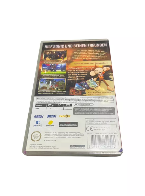 GRA NINTENDO SWITCH SONIC FORCES