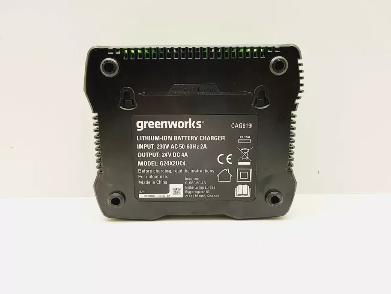 ŁADOWARKA DO AKUMULATORÓW GREENWORKS PODWÓJNA 24V 2A G24X2UC2