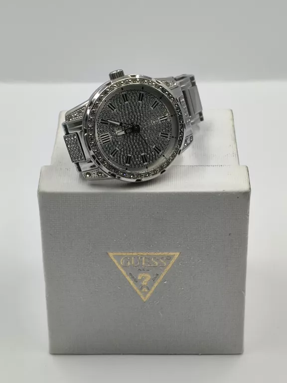 ZEGAREK DAMSKI GUESS U1339G1 Z CYRKONIAMI PUDEŁKO